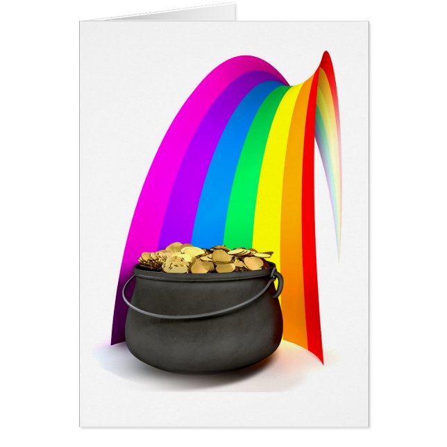 Pot O' Gold À La Fin D'Un Arc En Ciel (Devant)