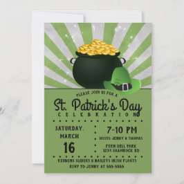 Pot o' Gold Leprechaun Hat Einladung