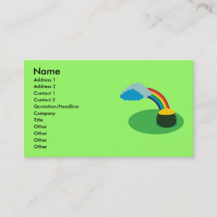 Pot of Gold Business Cards Visitenkarte