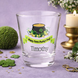 Pot of Gold Happy St. Patrick's Day Schnapsglas
