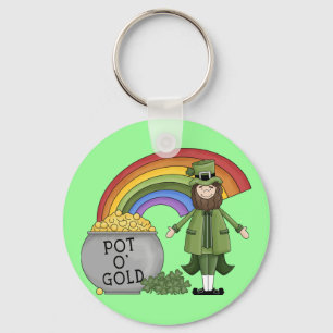 Pot of Gold Leprechaun Schlüsselanhänger