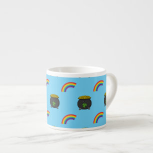 Pot of Gold Rainbow Cartoon Espressotasse