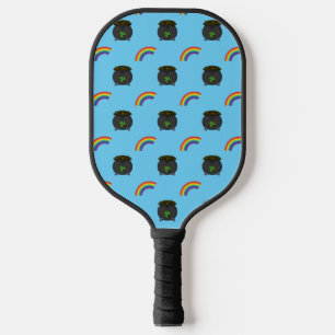 Pot of Gold Rainbow Cartoon Pickleball Schläger