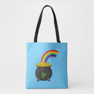 Pot of Gold Rainbow Cartoon Tasche