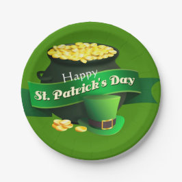 Pot of Gold St Patrick's Day Pappteller
