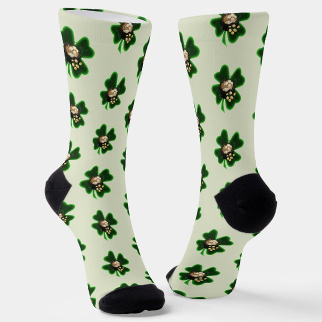 Pot of Gold St. Patrick's Day Socken (Gewinkelt)