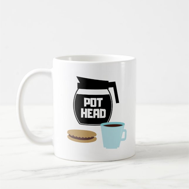 Pot Tête Café Pot Mug (Gauche)