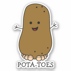Pota-Toes Lustige Kartoffel Aufkleber