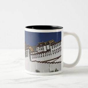 Potal-Palast in Lhasa, Tibet. Zweifarbige Tasse