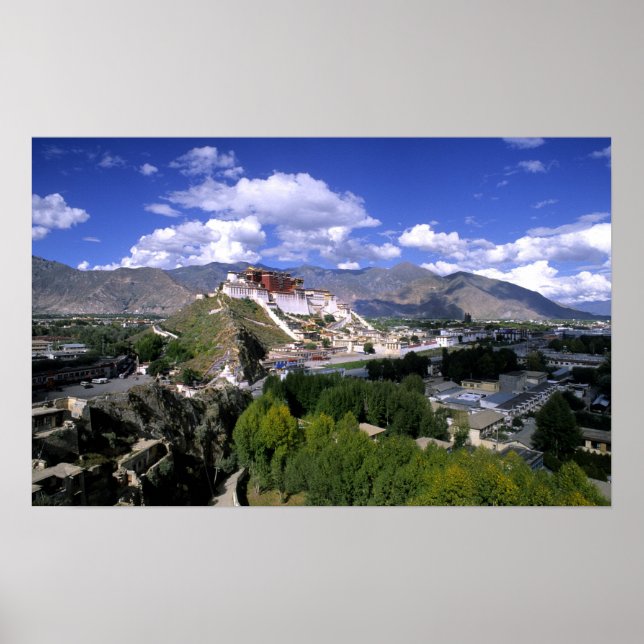 Potala Palace auf den Bergen von aher Poster (Vorne)