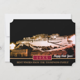 Potala Palace & Bonne Année ! Carte / Tibet Lhassa