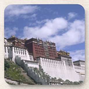 Potala-Palast auf dem Berg, das Zuhause des Dalai Getränkeuntersetzer