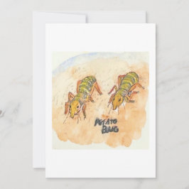 Potato Bug Greeting Card Einladung