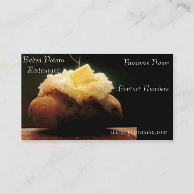 Potato Business Card Visitenkarte (Vorderseite)