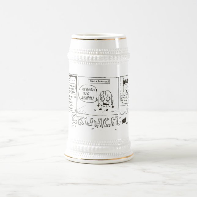 Potato Chip Funny Cartoon Stein Bierglas (Mittel)
