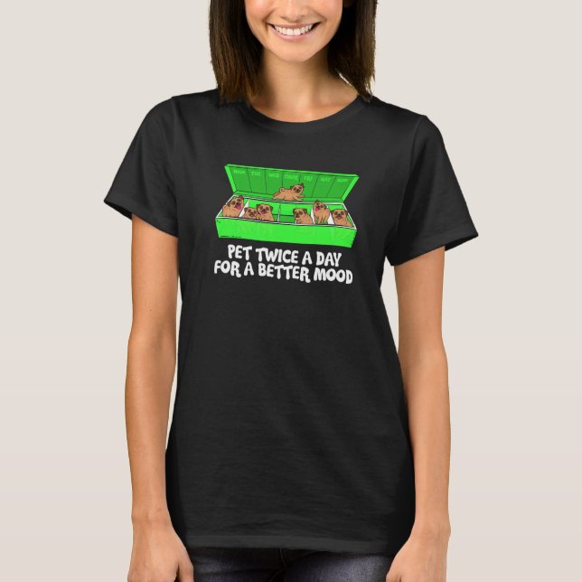 Potato Dog Lover Pug Puppy Owner Premium T-Shirt (Vorderseite)