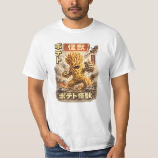 Potato Kaiju – Retro japanisches Monsterplakat T-Shirt