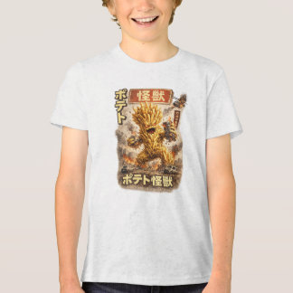 Potato Kaiju – Retro japanisches Monsterplakat Tri-Blend Shirt