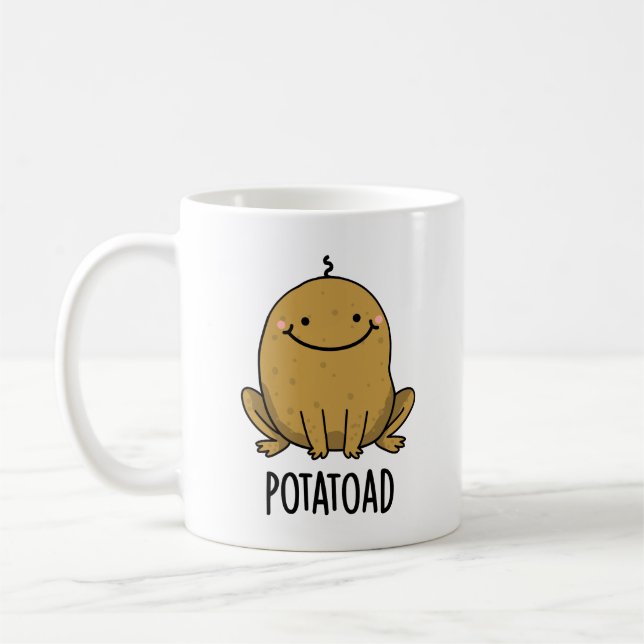 Potatoad Funny Potato Toad Puff Kaffeetasse (Links)