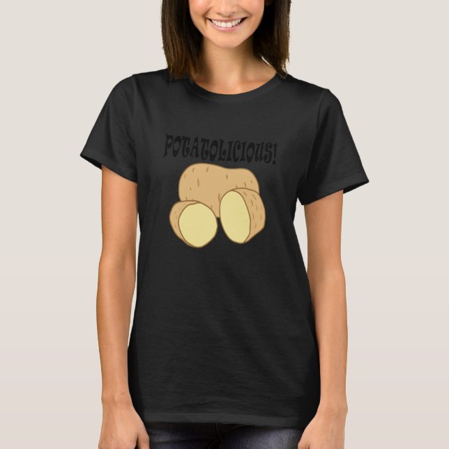 Potatoe Food Hobby Chef Vegetable Potatolicious T-Shirt (Vorderseite)