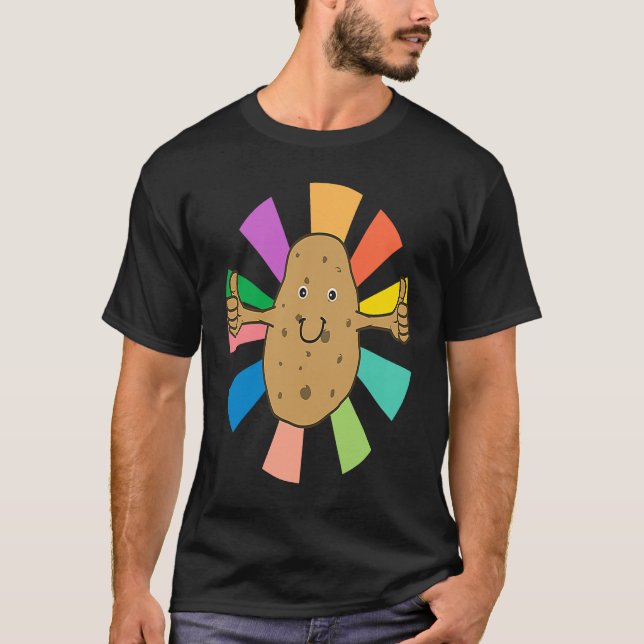 Potatoe Ironic Hobby Chef Cooking T-Shirt (Vorderseite)