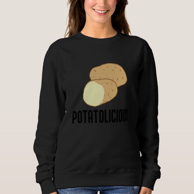 Potatolicious Cute Potato Hobby Chef Food Sweatshirt (Vorderseite)