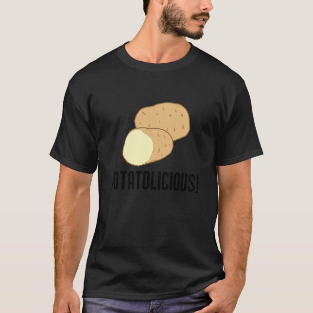 Potatolicious Cute Potato Hobby Chef Food T-Shirt (Vorderseite)