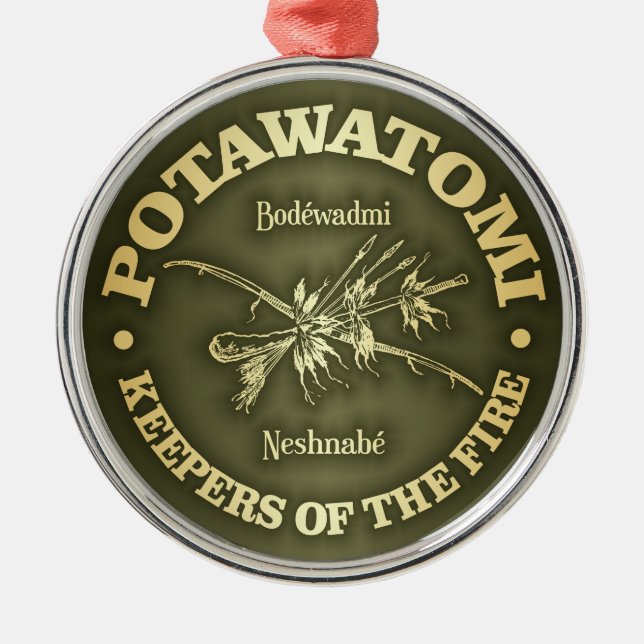 Potawatomi Ornament Aus Metall (Vorne)