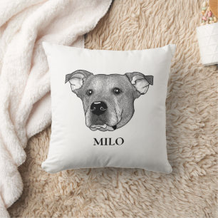 Potcake Dog Personalisiert Zeichnend Hand Kissen