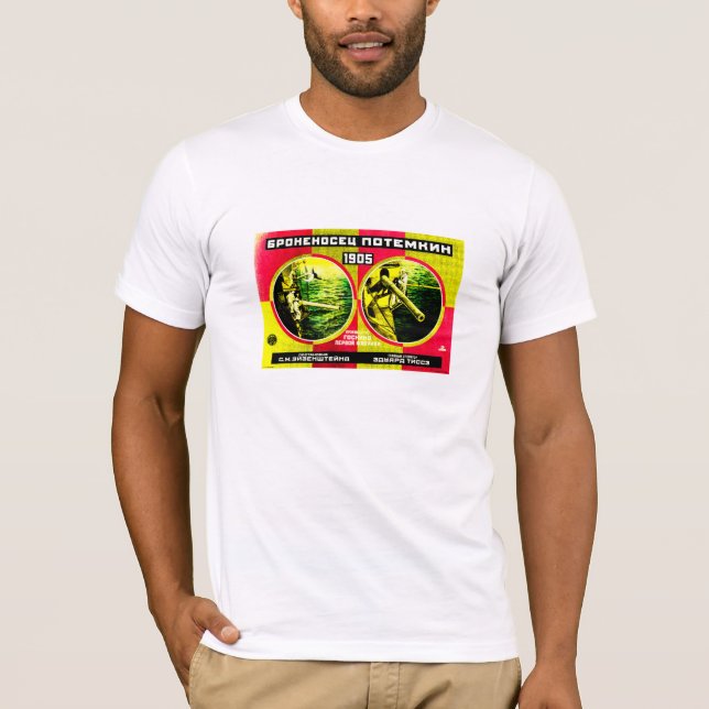Potemkin russisches Film-Plakat T-Shirt (Vorderseite)