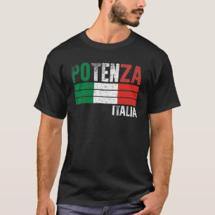 Potenza Italia Italia Flag Italienische Männer Fra T-Shirt