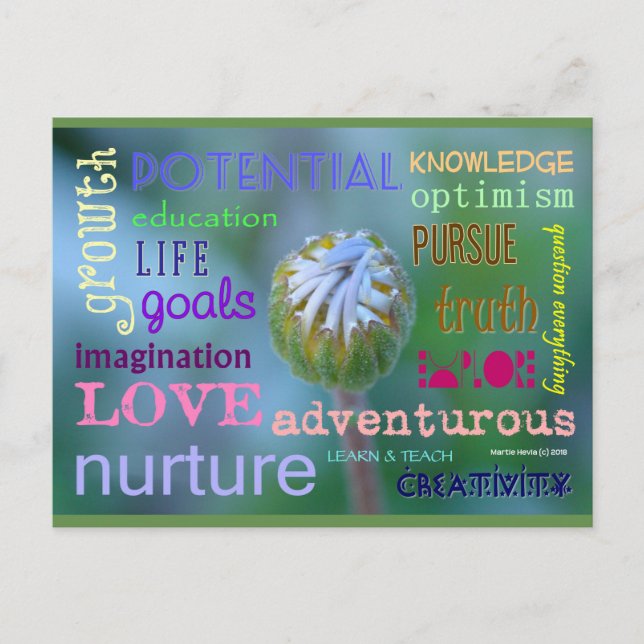 Potenzialwachstum | Blue Beach Song™ Postkarte (Vorderseite)