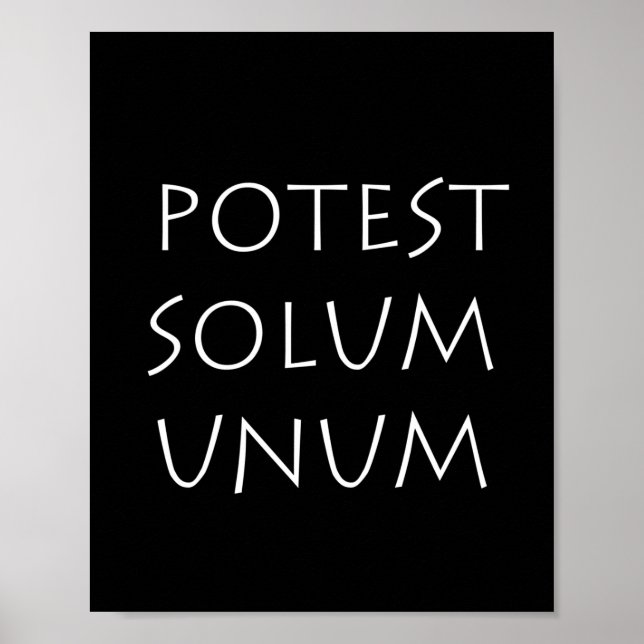 Potest Solum Unum Poster (Vorne)