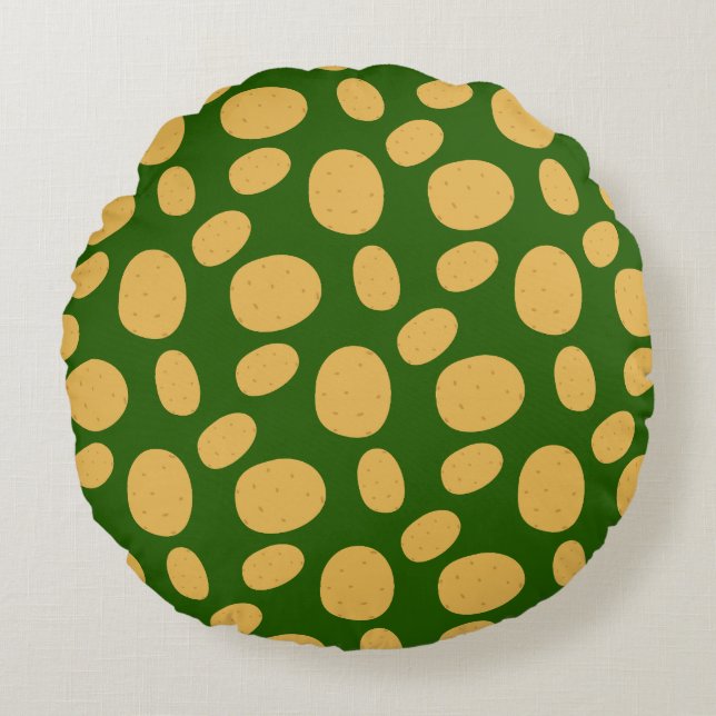 Poteto Rundes Kissen (Vorderseite)