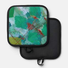 Potholder im Marmordesign Topflappen