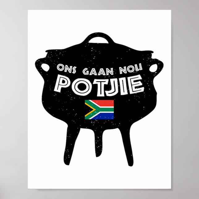 Potjie South Africa Potjiekos Stew Braai Poster (Vorne)
