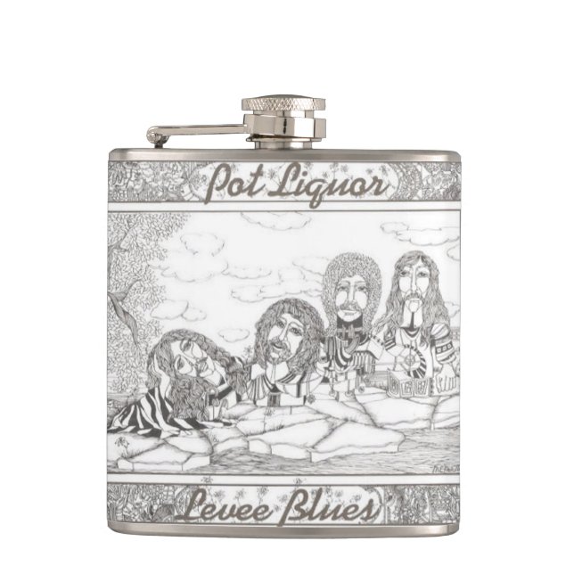 Potliquor Levee Blues Album Art Flachmann (Vorderseite)
