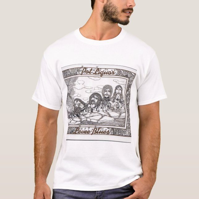 Potliquor Levee Blues Album Cover Tshirt (Vorderseite)