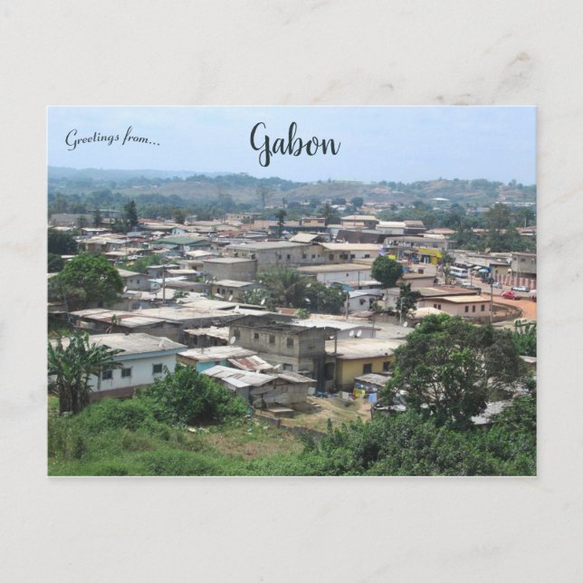 Poto Poto Market Area Franceville Gabon Postkarte (Vorderseite)