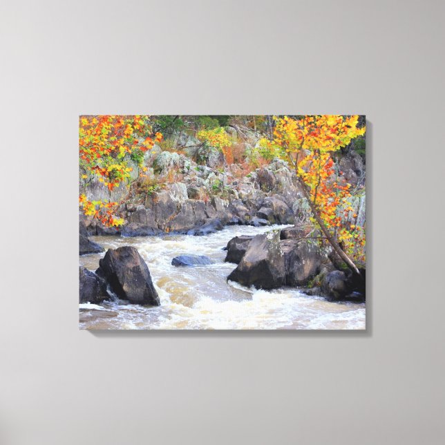 Potomac im Oktober Canvas Print Leinwanddruck (Vorderseite)