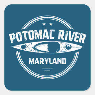 Potomac River, Maryland Quadratischer Aufkleber