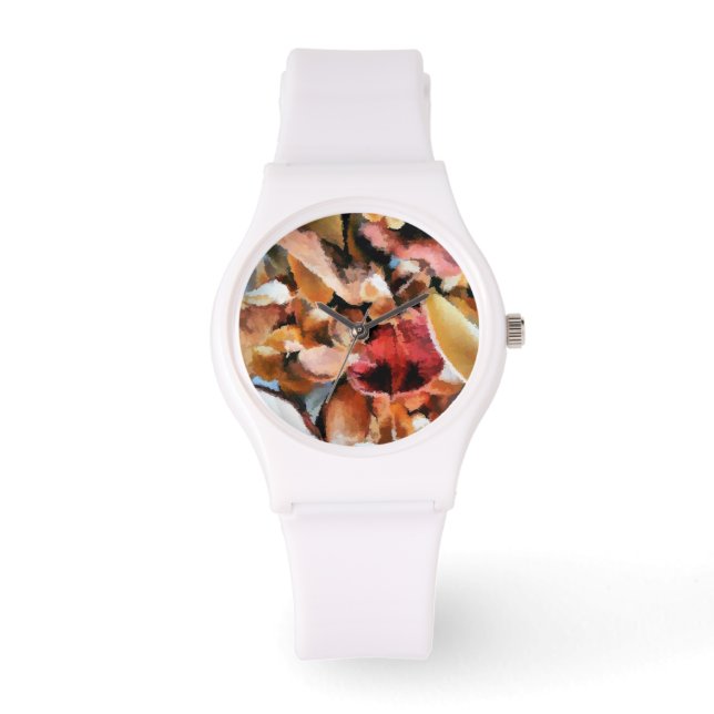 POTPOURRI-BLUME ARMBANDUHR (Vorderseite)