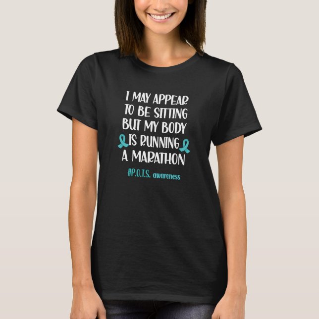 POTS Awareness Month Postural Tachycardia Syndrome T-Shirt (Vorderseite)