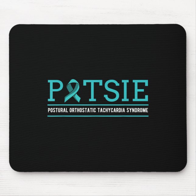 Pots Dysautonomia Türkis Ribbon Autonomy Mousepad (Vorne)