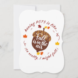 Pots Fall Theme Flat Card