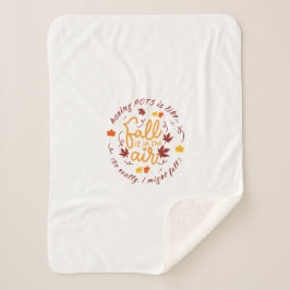 Pots Fall Theme Sherpa Blanket Sherpadecke