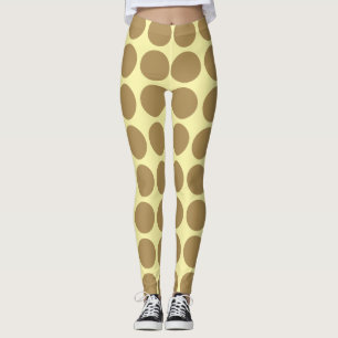 Pots neutres en crème de teck Leggings