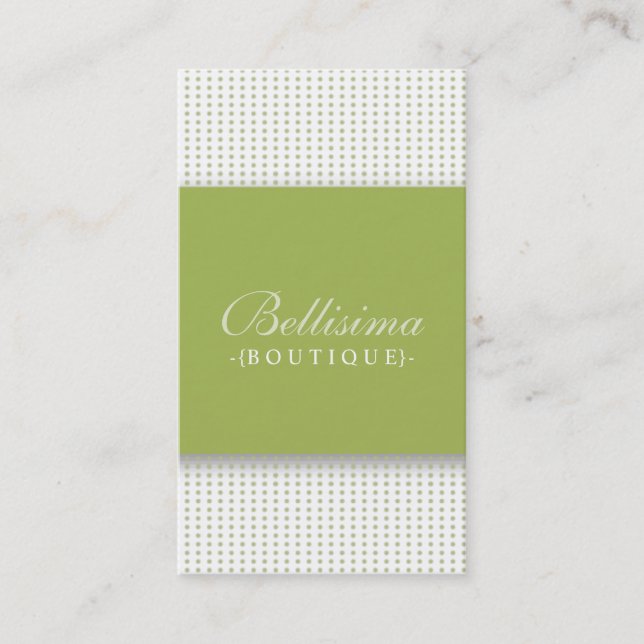 Pots simples Carte de visite vert olive (vert) (Devant)
