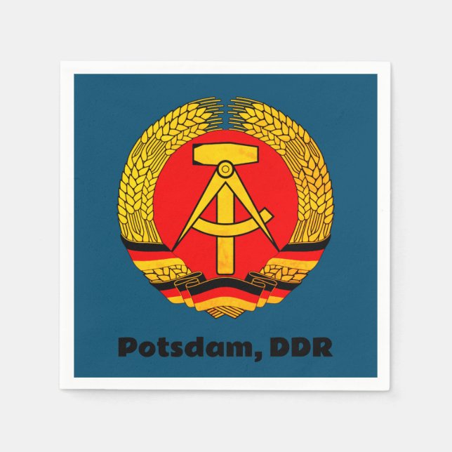 Potsdam, DDR Serviette (Vorderseite)