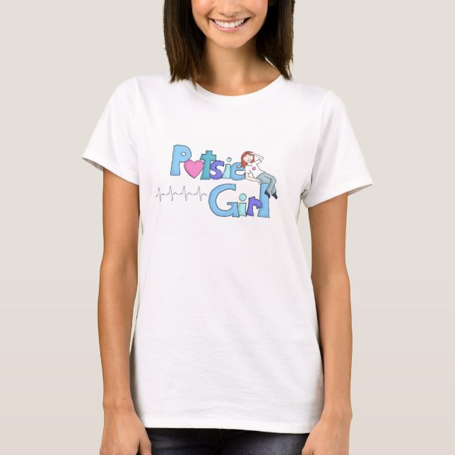 Potsie Girl - Dunkles Haar 1 T-Shirt (Vorderseite)